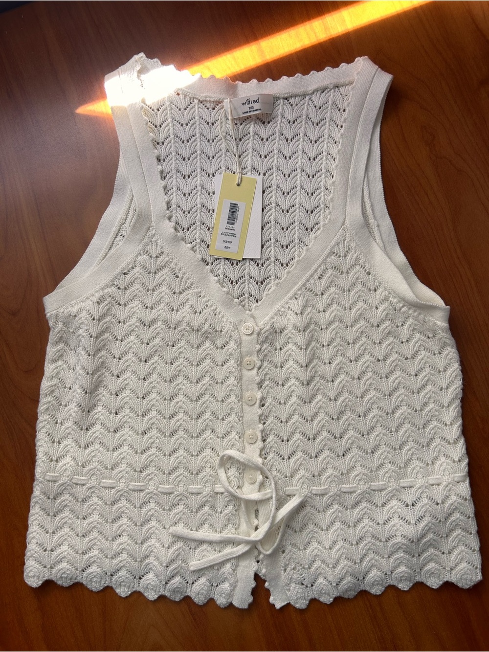 Wilfred Semantic Cotton Charm Top 2XS NWT